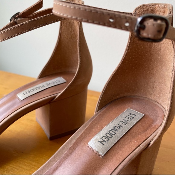 Steve Madden Leather Sandals - Block Heel - Picture 7 of 11